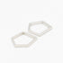 silver polygon silver rings