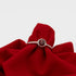 silver ring with red garden 