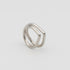silver twisted ring. 